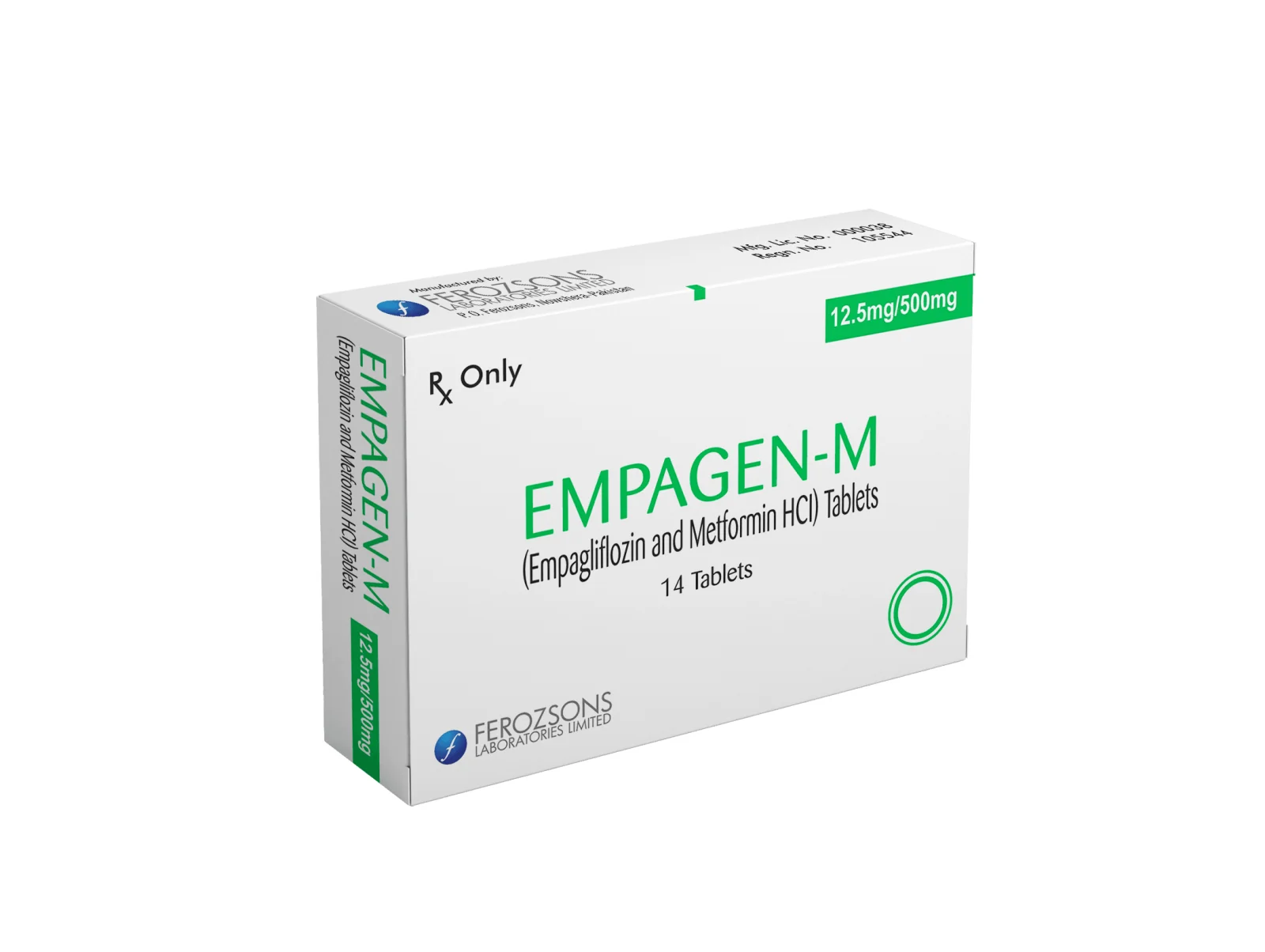 Empagen-M (12.5/500Mg) 14 Tablets