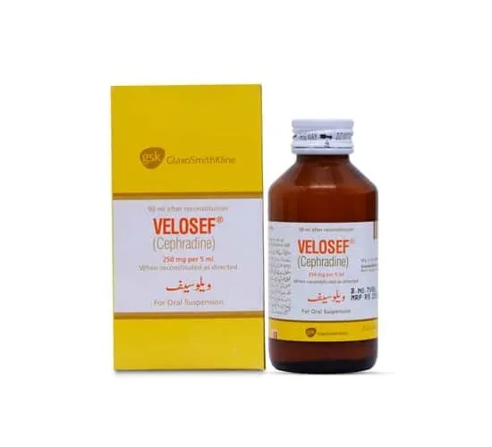 Velosef (250Mg/5Ml) 90Ml Suspension
