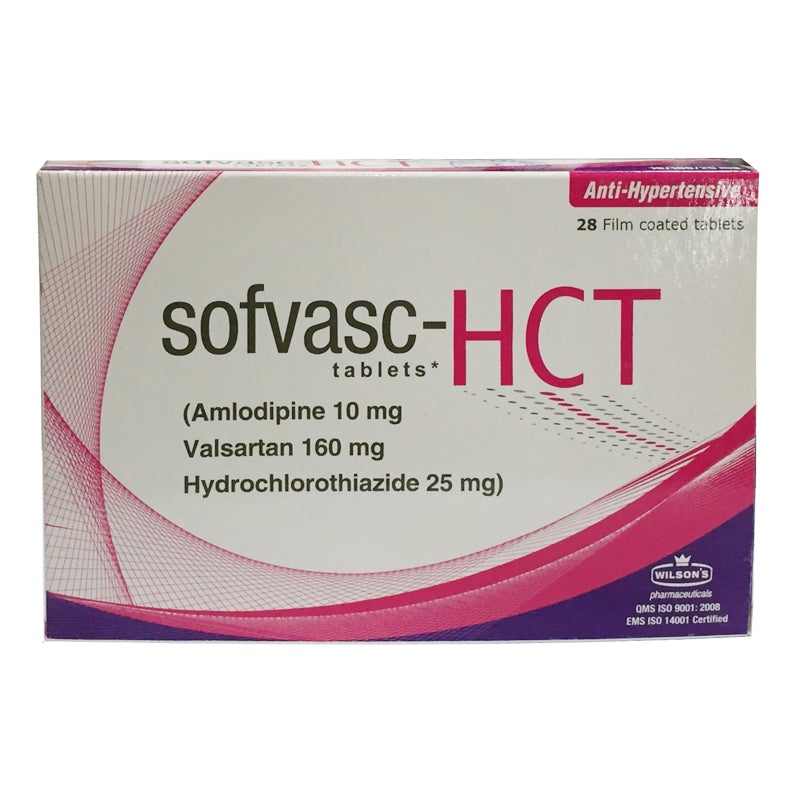 Sofvasc-Hct (10/160/25Mg) 28 Tablets