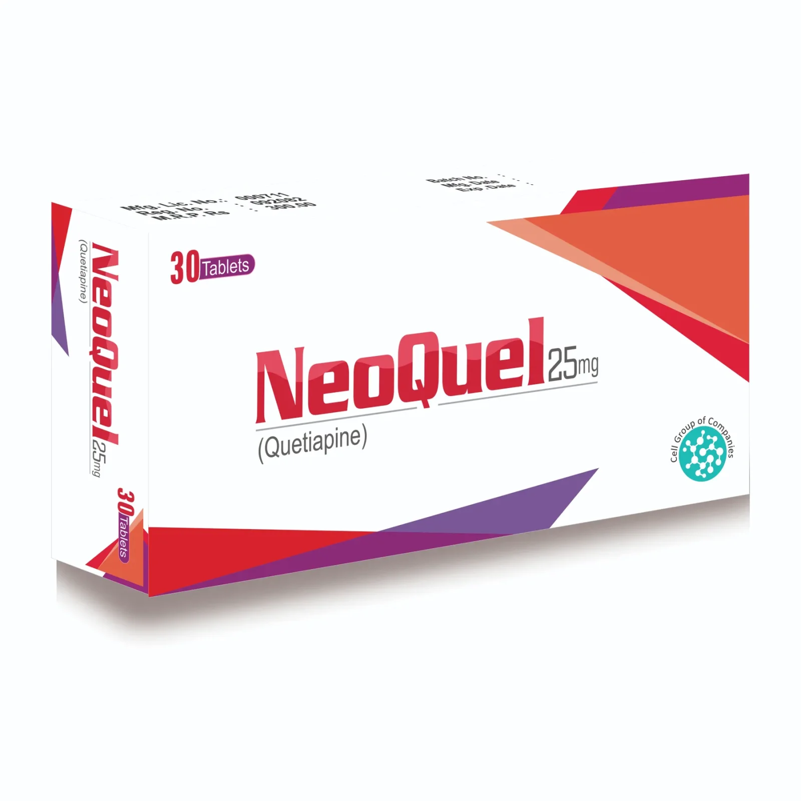 Neoquel (25Mg) 30 Tablets