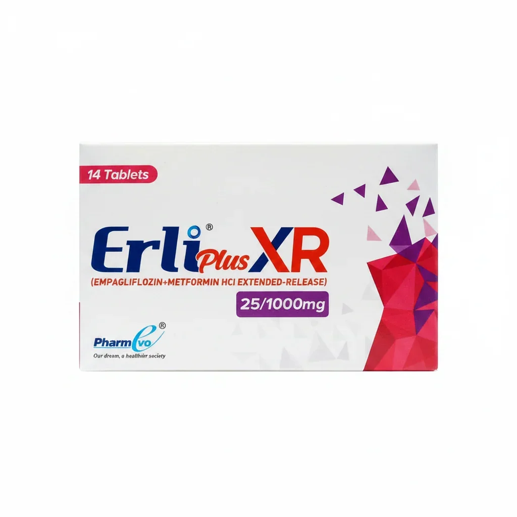 Erli Plus Xr (25/1000Mg) 14 Tablets