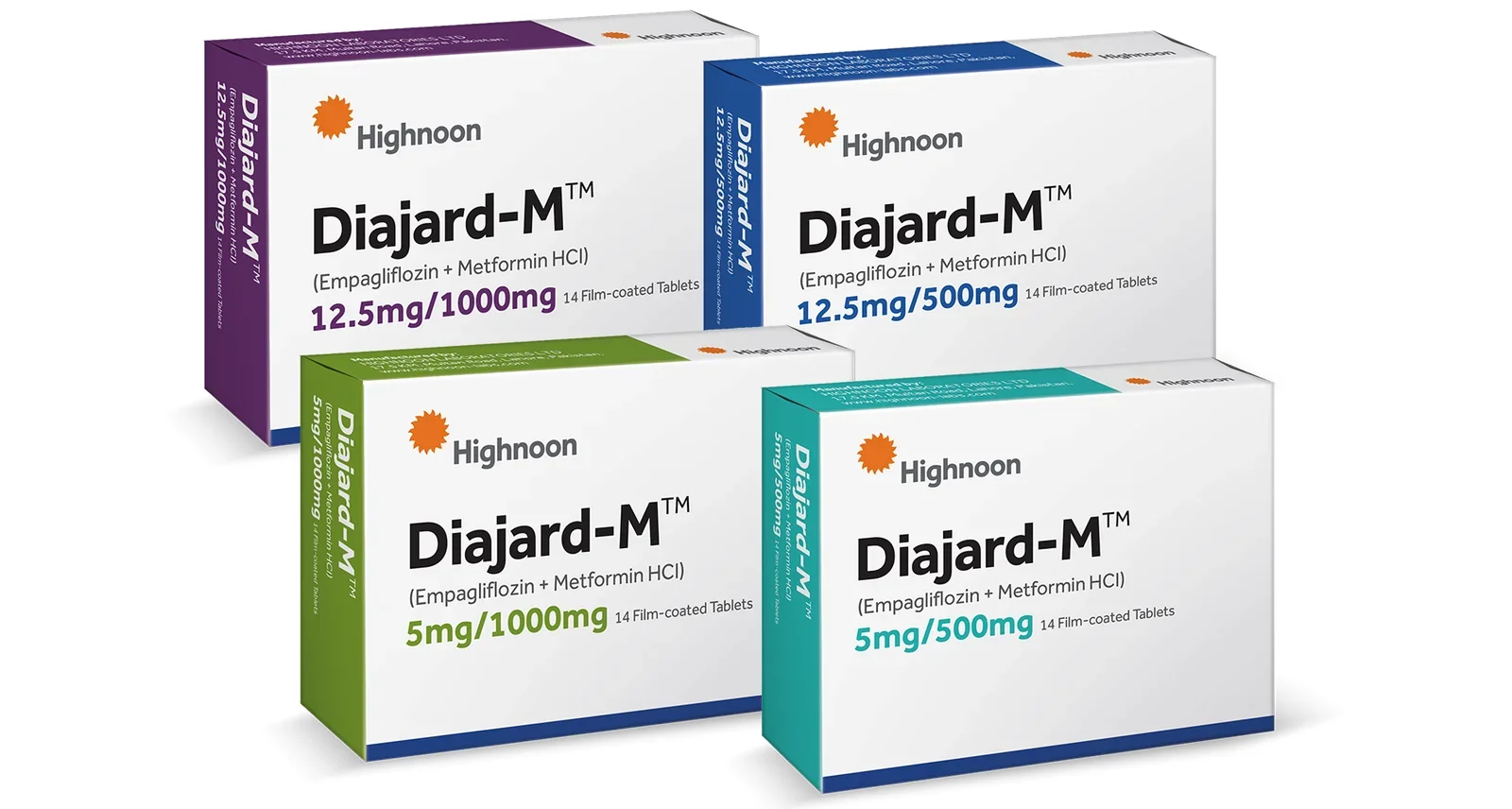Diajard-M (12.5/500Mg) 14 Tablets
