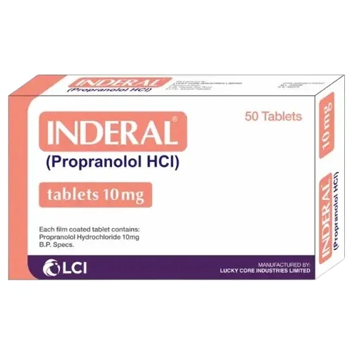 Inderal (10Mg) 50 Tablets