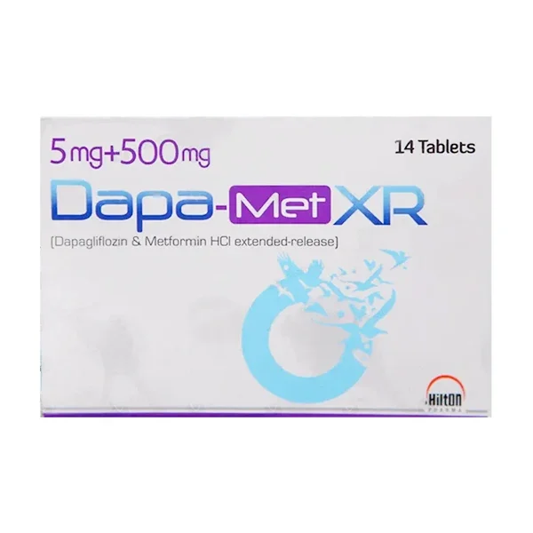 Dapa-Met Xr (5/500Mg) 14 Tablets