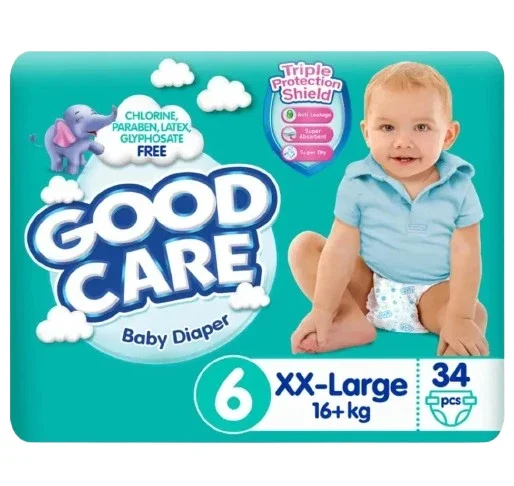 Goodcare 6 (Xxl) 34 Baby Diapers