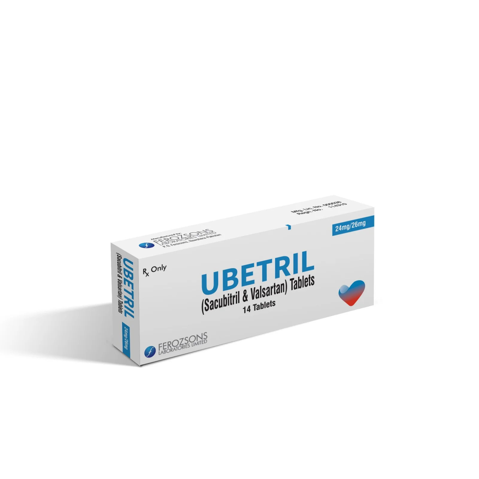 Ubetril (24/26Mg) 14 Tablets