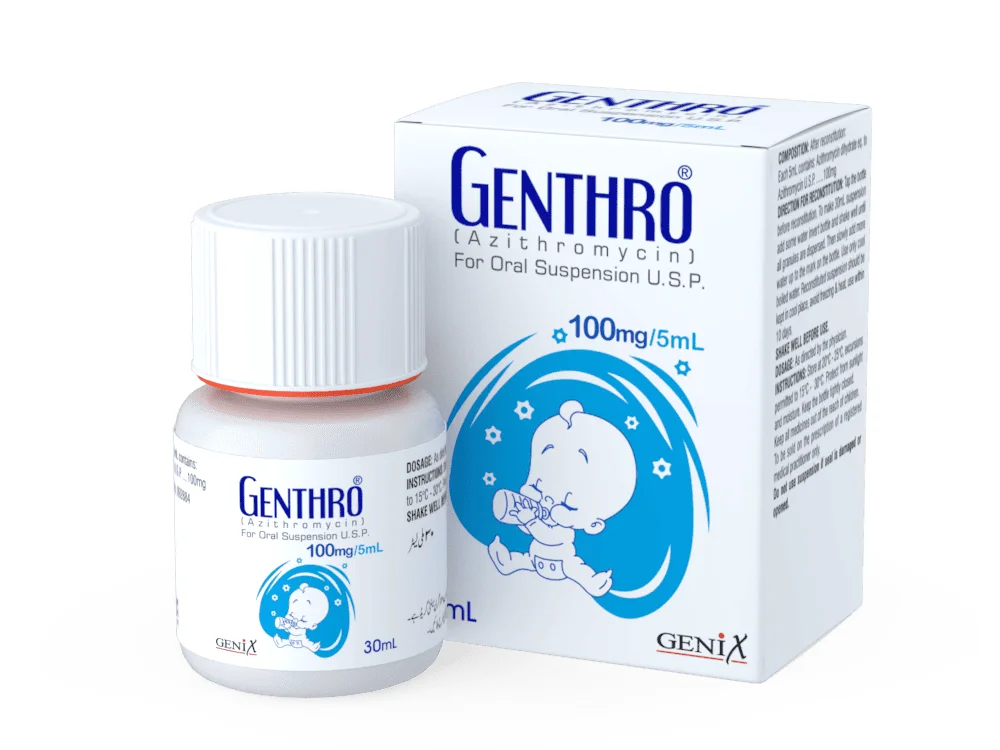Genthro (100Mg/5Ml) 30Ml Suspension