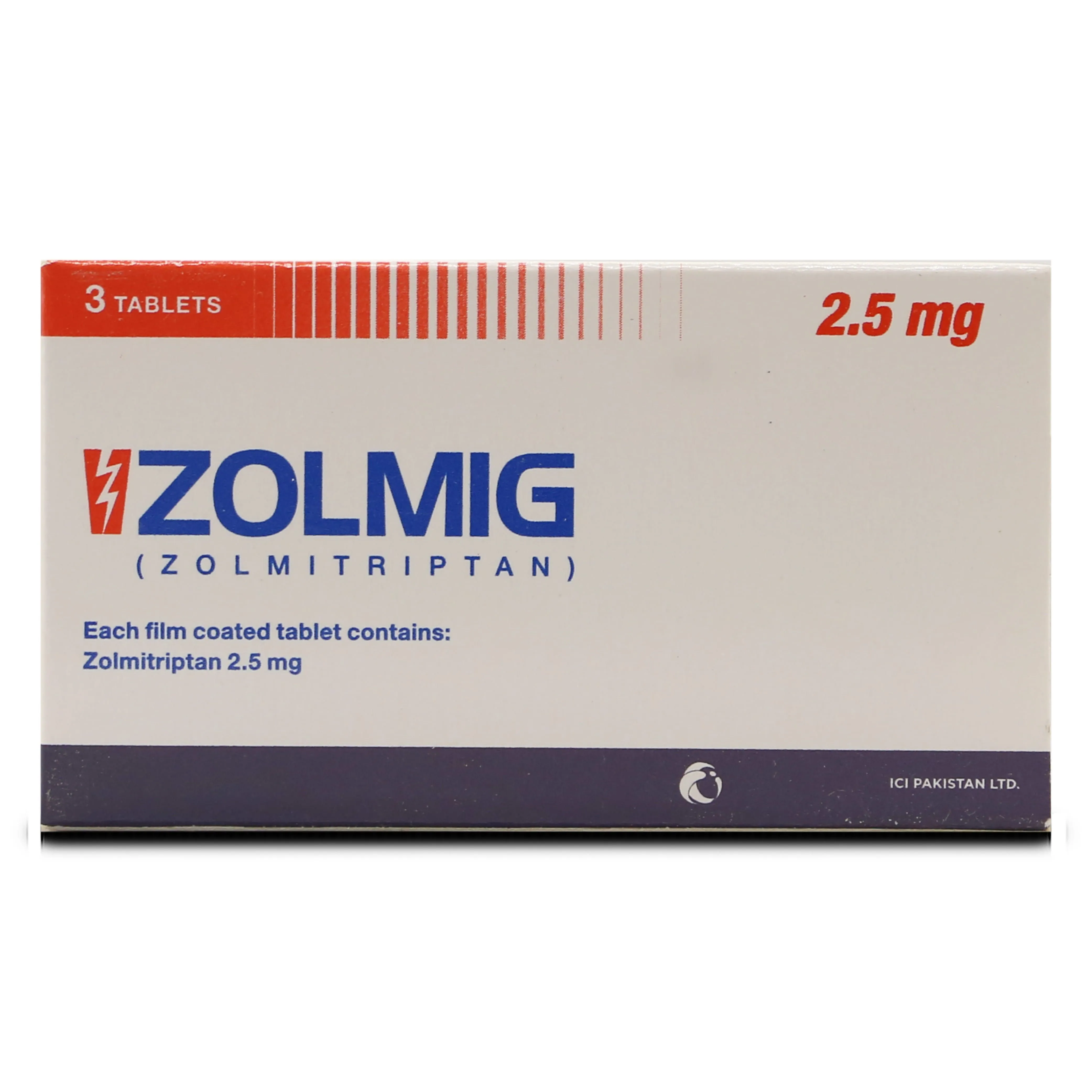 Zolmig (2.5Mg) 3 Tablets