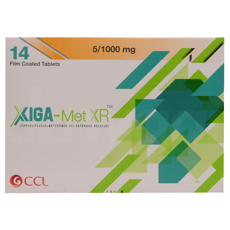 Xiga-Met Xr (5/1000Mg) 14 Tablets