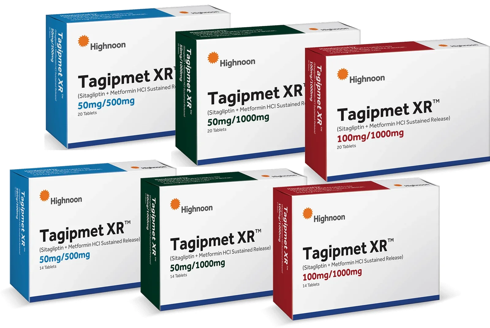 Tagipmet Xr (100/1000Mg) 20 Tablets