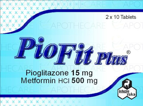 Piofit Plus (15/500Mg) 20 Tablets