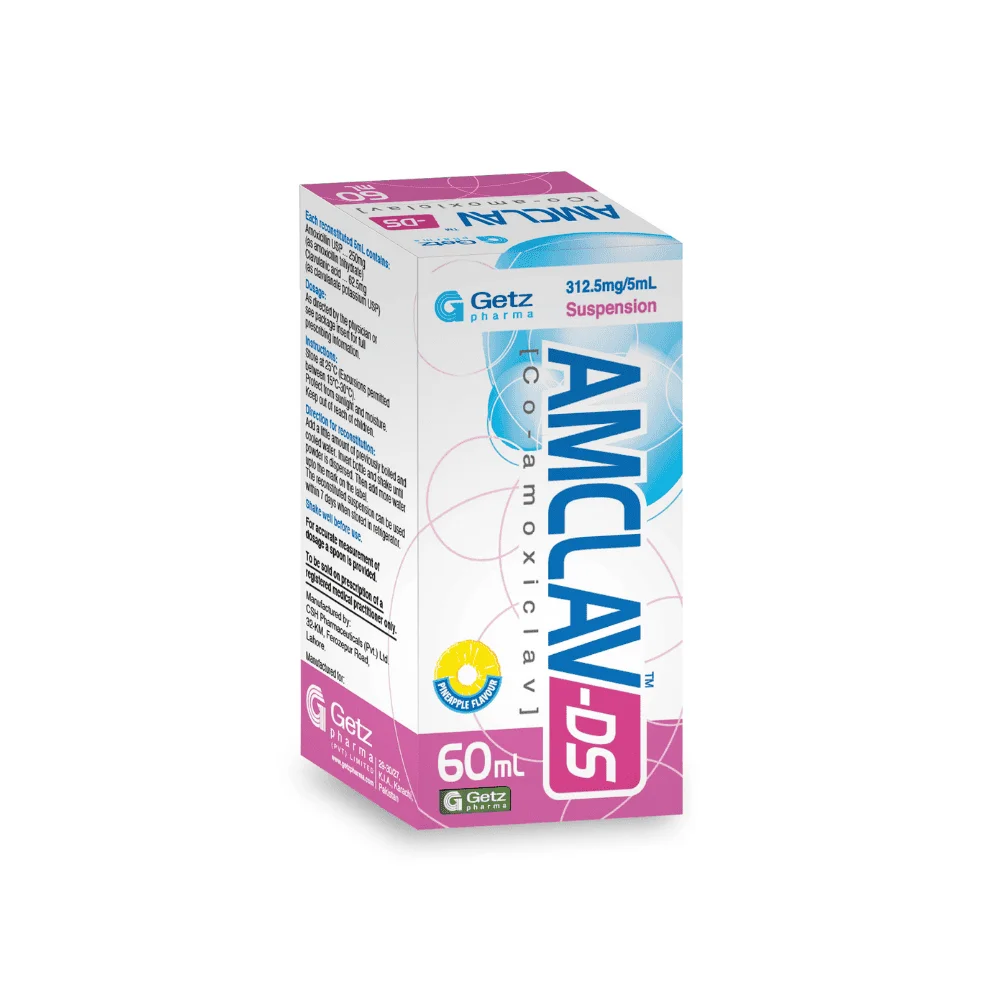 Amclav (312.50Mg/5Ml) 60Ml Suspension