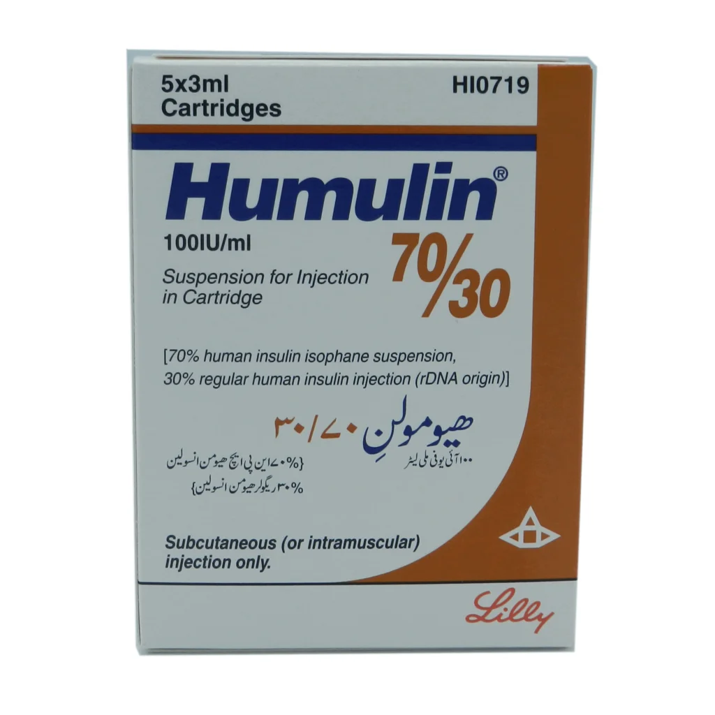 Humulin 70/30 (100Iu/Ml) 5 Cartridges Pack