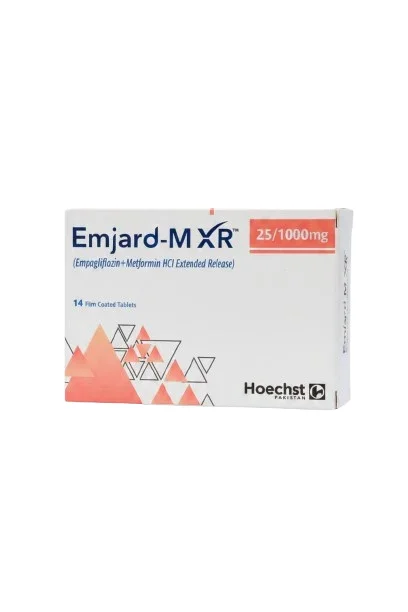 Emjard Mxr (25/1000Mg) 14 Tablets