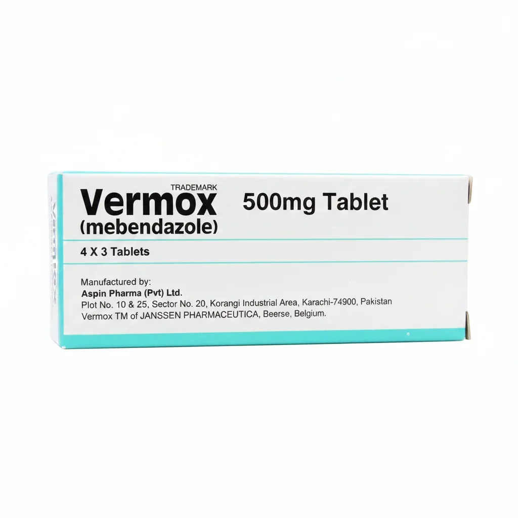 Vermox (500Mg) 12 Tablets