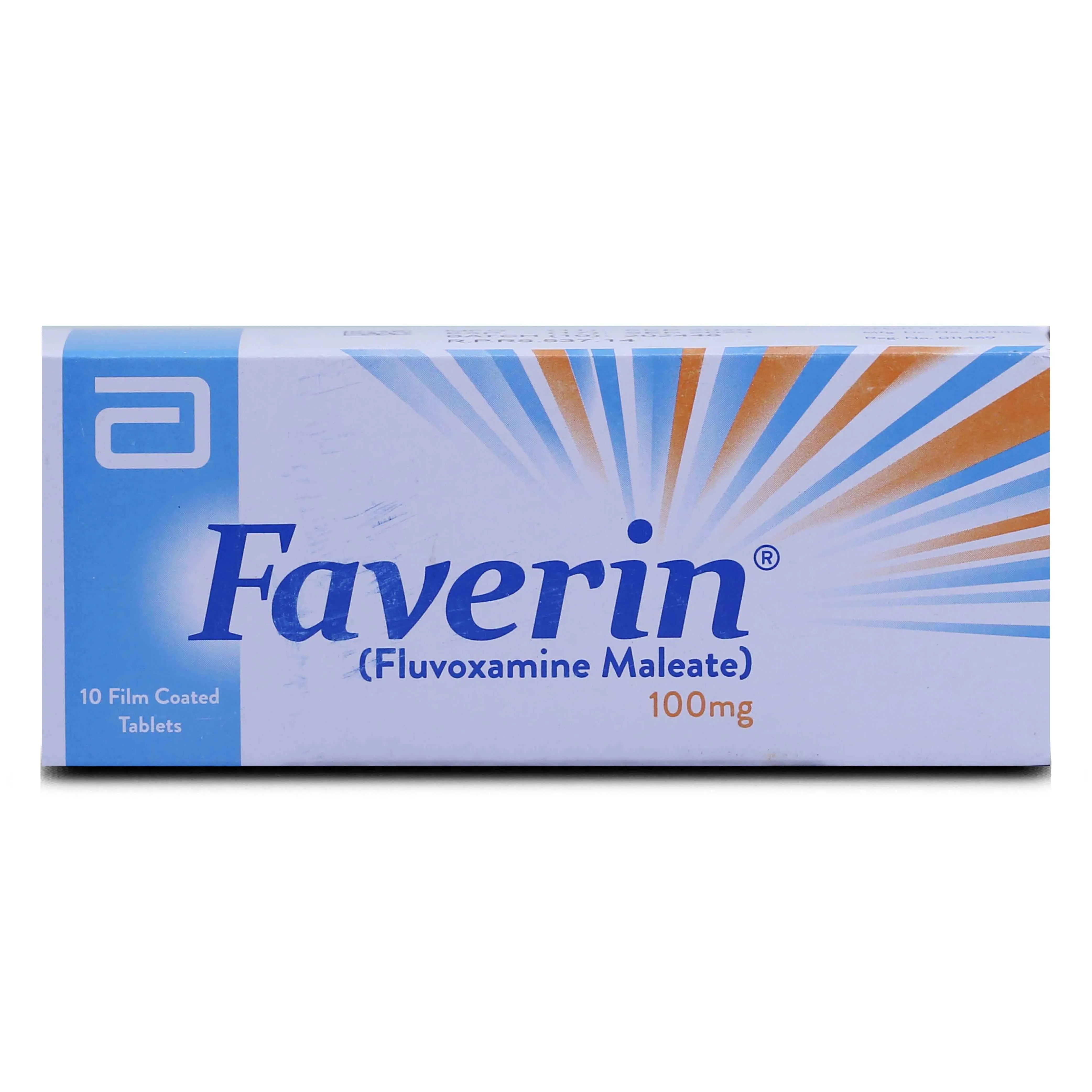 Faverin (100Mg) 10 Tablets