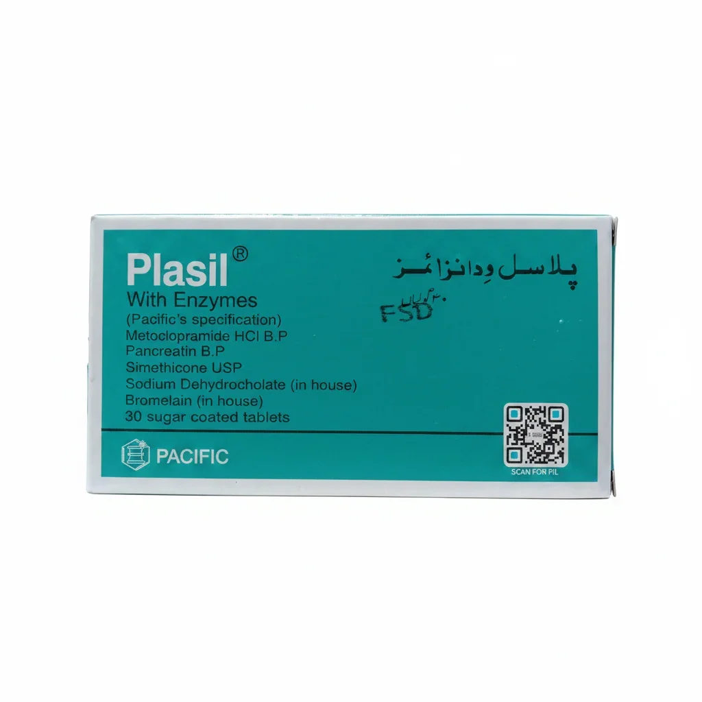 Plasil With Enzyme 30 Tablets