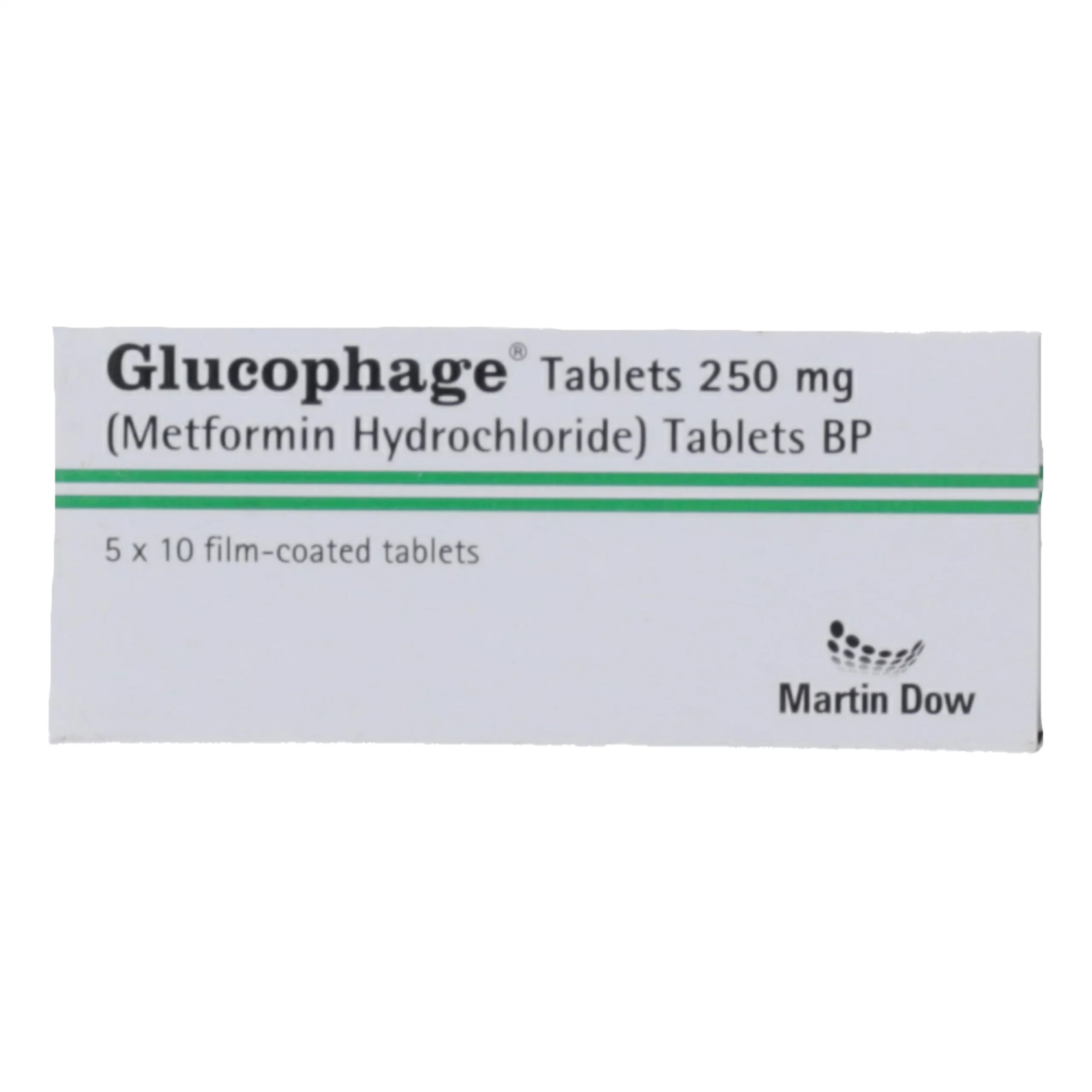 Glucophage (250Mg) 50 Tablets