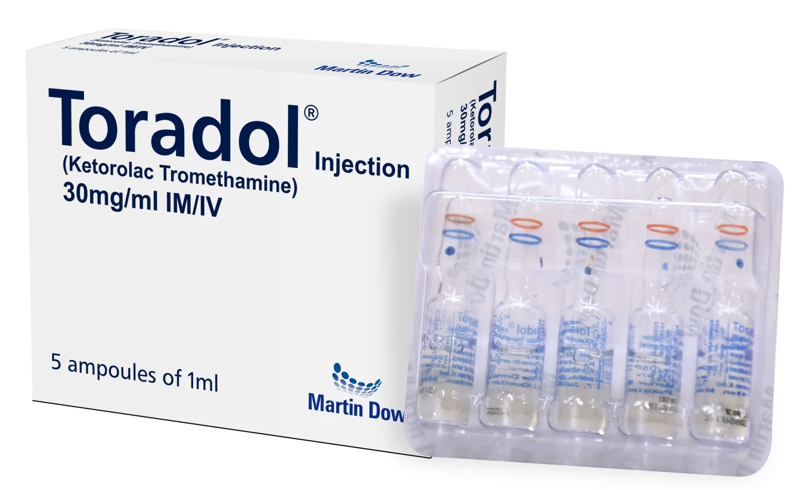 Toradol (30Mg/Ml) 5 Ampoule Injections