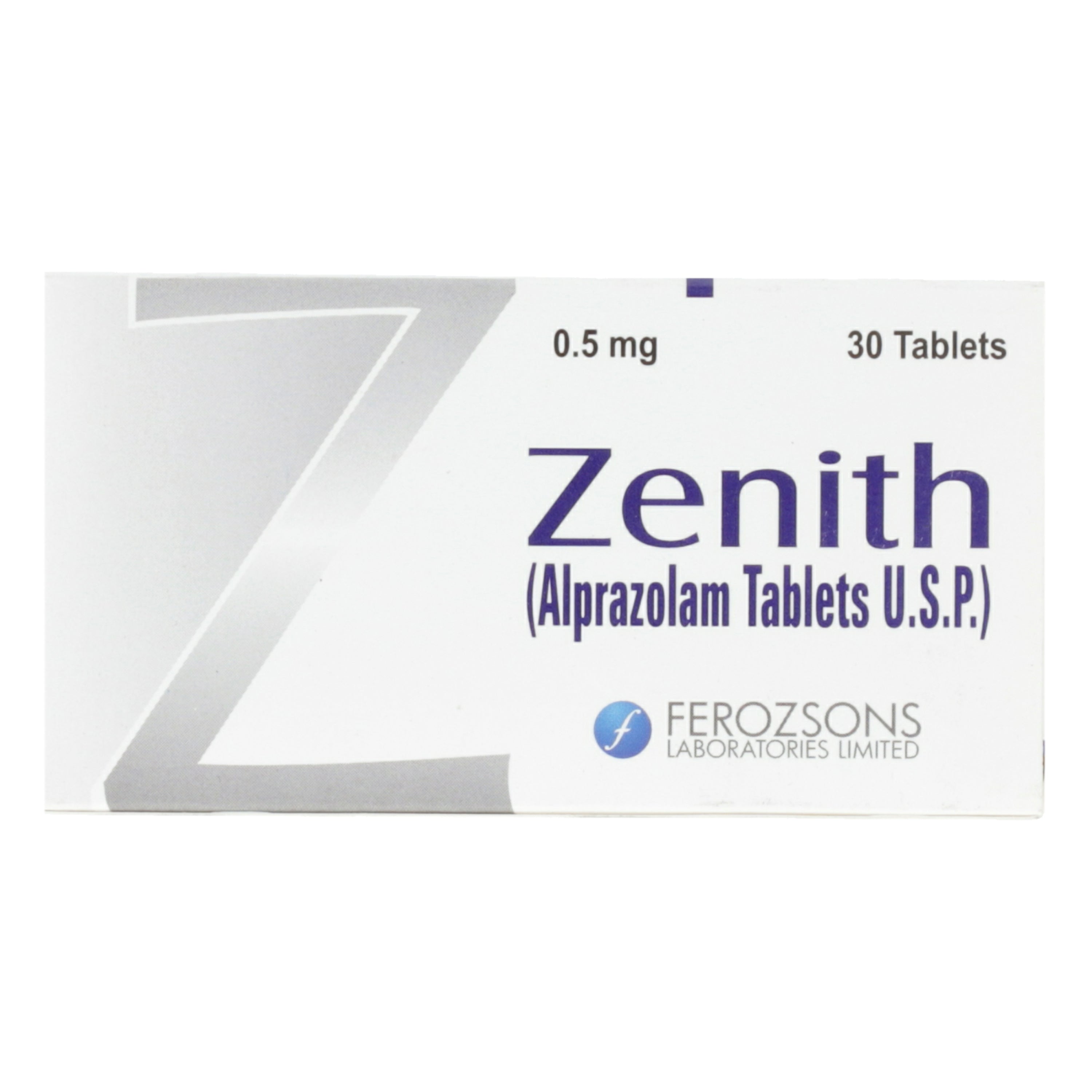 Zenith (0.5Mg) 30 Tablets