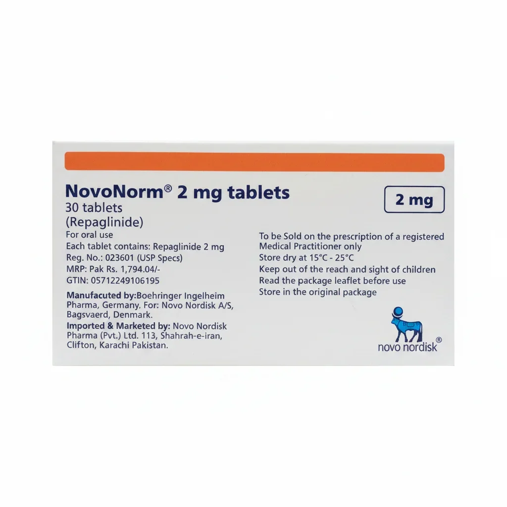 Novonorm (2Mg) 30 Tablets