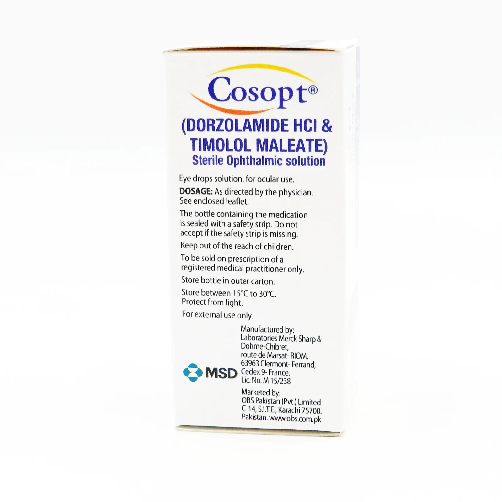 Cosopt (5Ml) Eye Drops