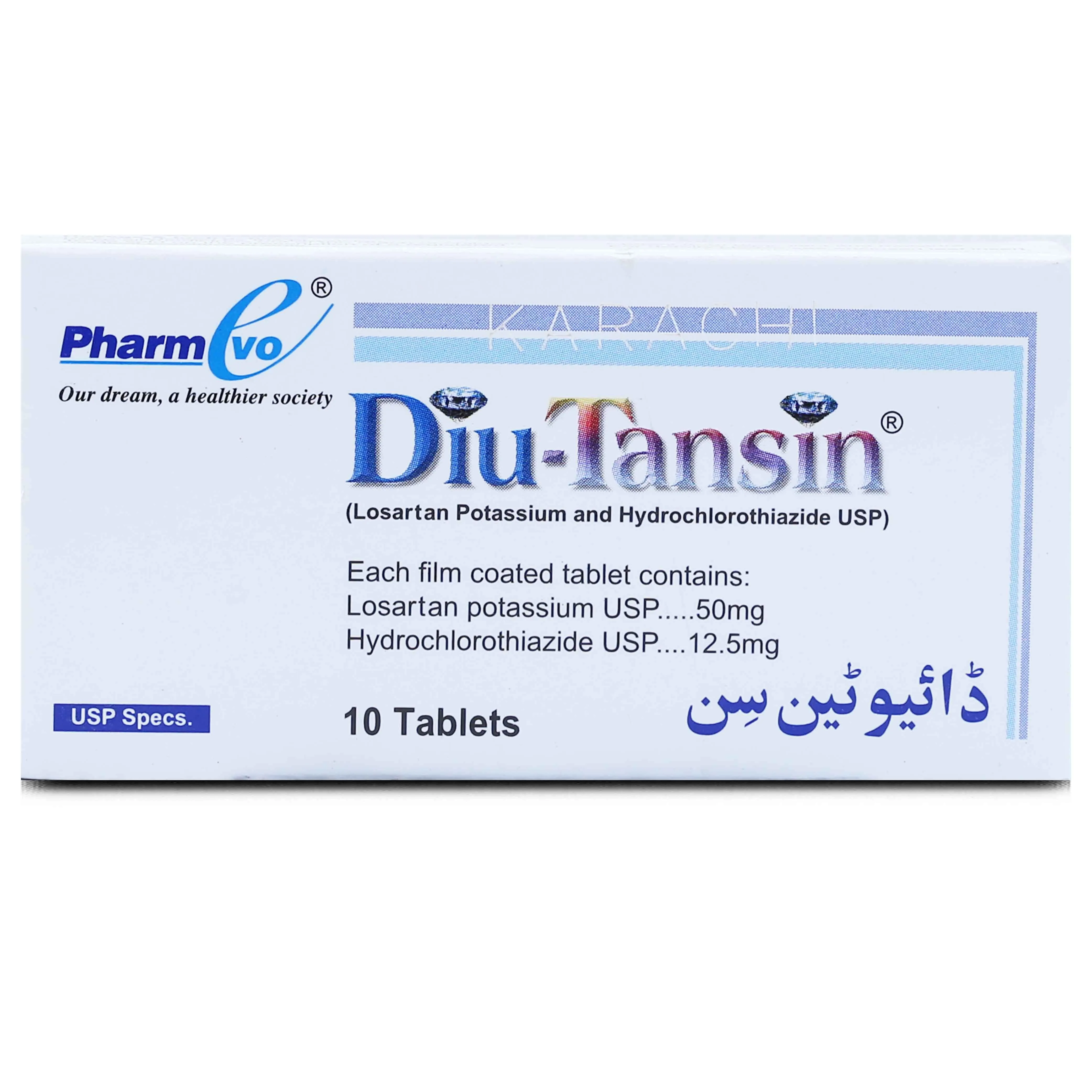 Diu-Tansin ( 50/12.5Mg) 10 Tablets
