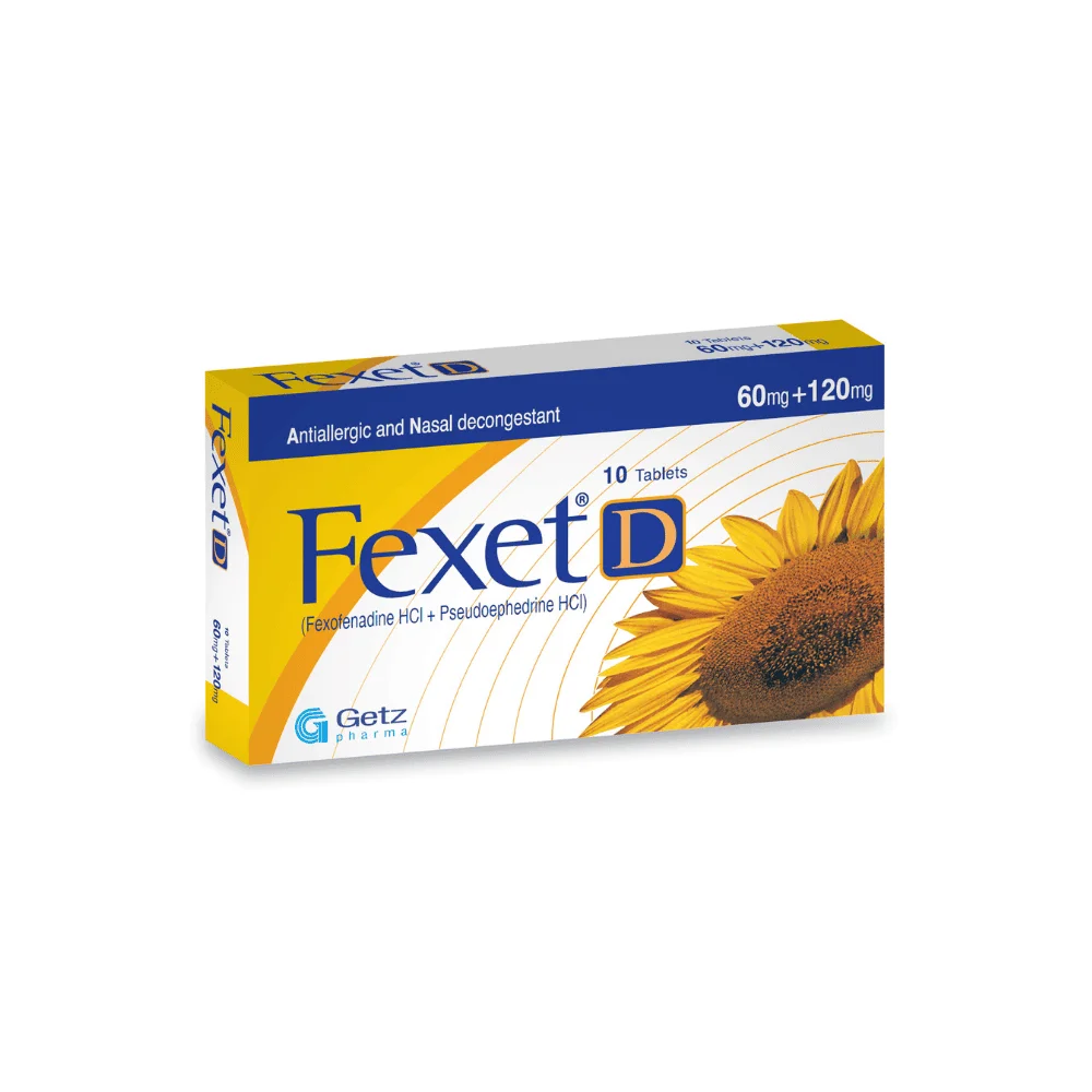 Fexet D (60/120Mg) 10 Tablets