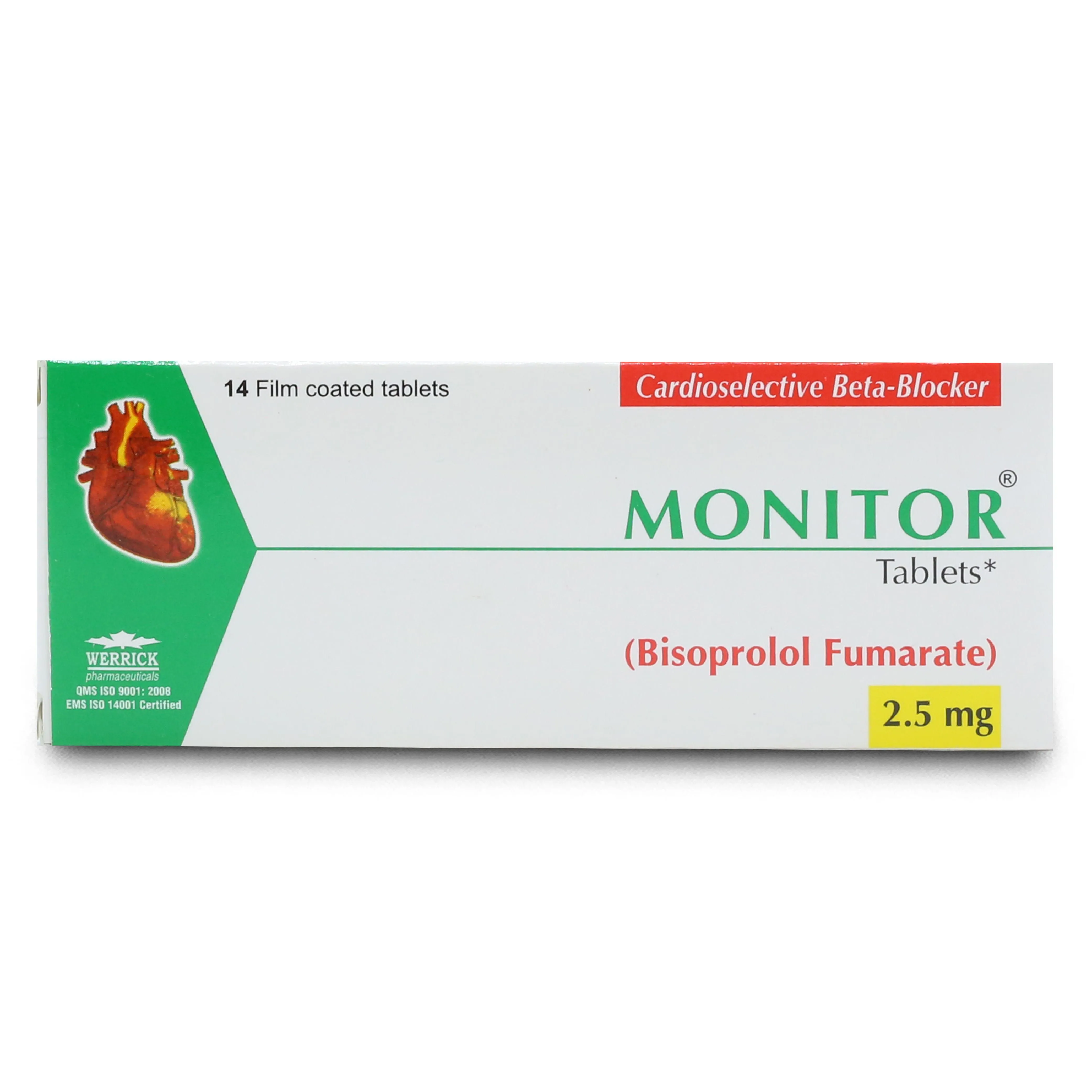 Monitor (2.5Mg) 14 Tablets