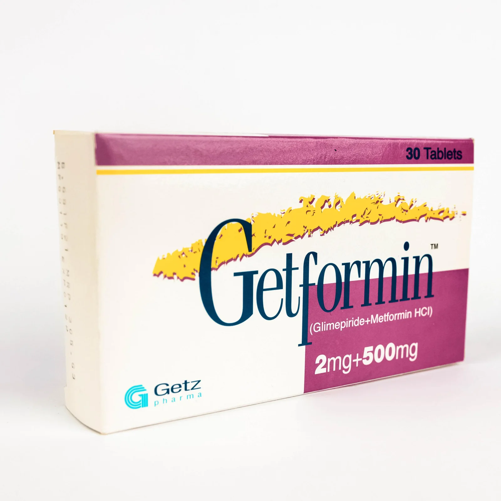Getformin (2/500Mg) 30 Tablets