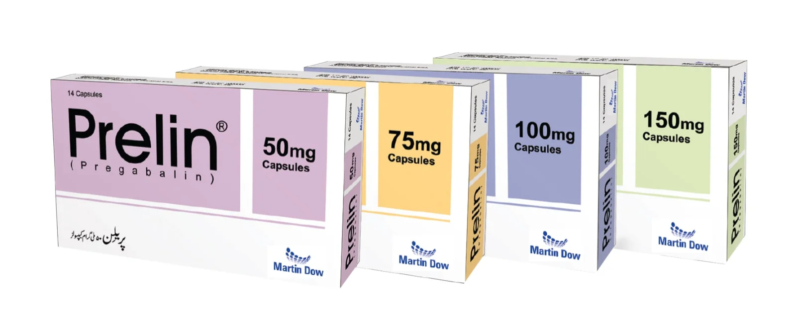 Prelin (75Mg) 14 Capsules