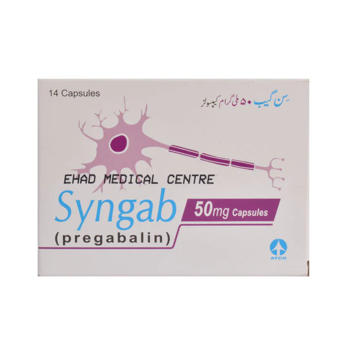 Syngab (50Mg) 14 Capsules