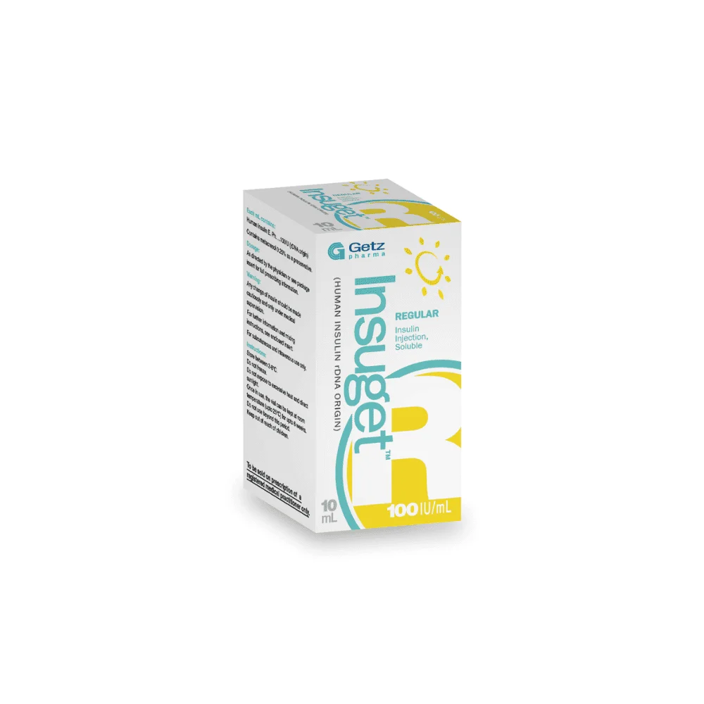 Insuget R (100Iu/Ml) 10Ml Injection