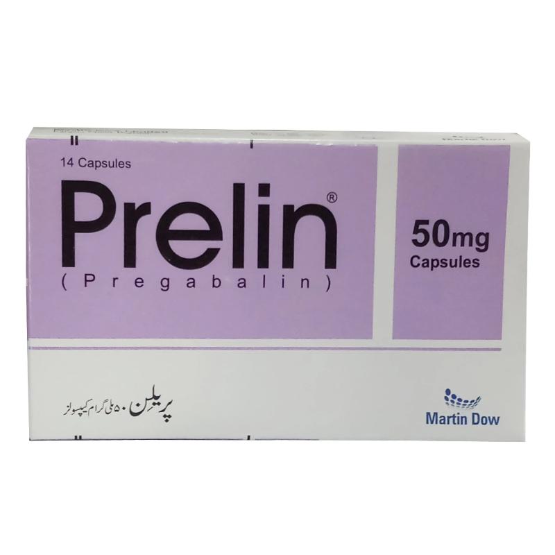 Prelin (50Mg) 14 Capsules