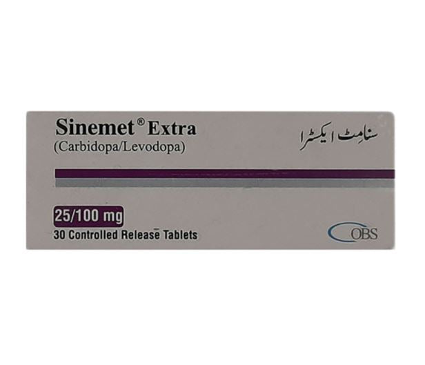 Sinemet Extra (25/100Mg) 30 Tablets