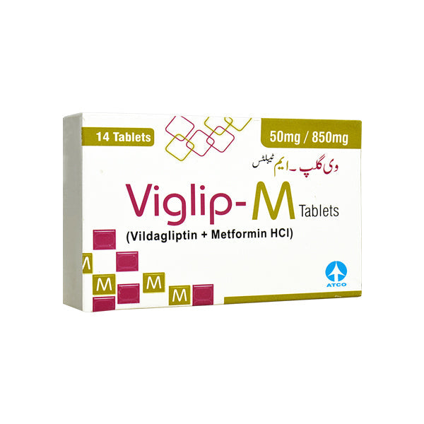 Viglip-M (50/850Mg) 14 Tablets