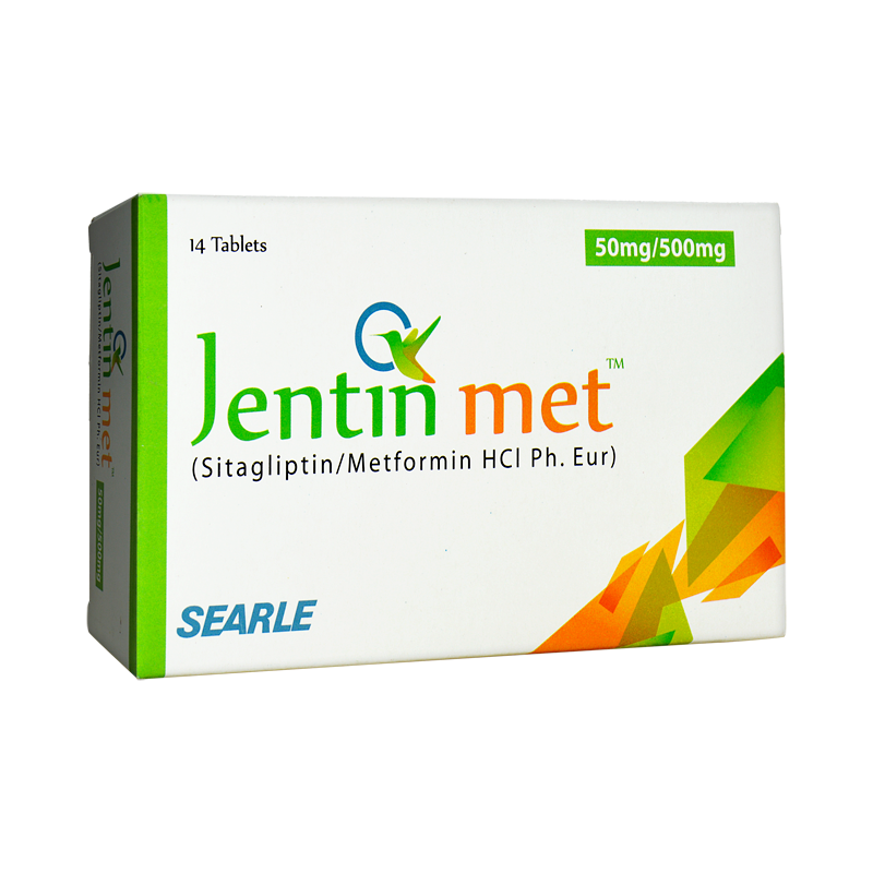 Jentin-Met (50/500Mg) 14 Tablets