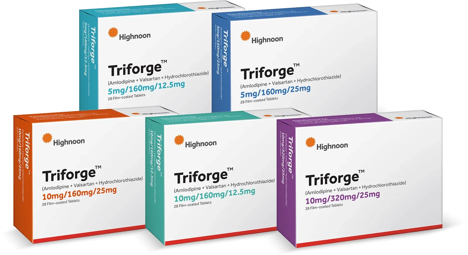 Triforge (5/160/12.5Mg) 28 Tablets