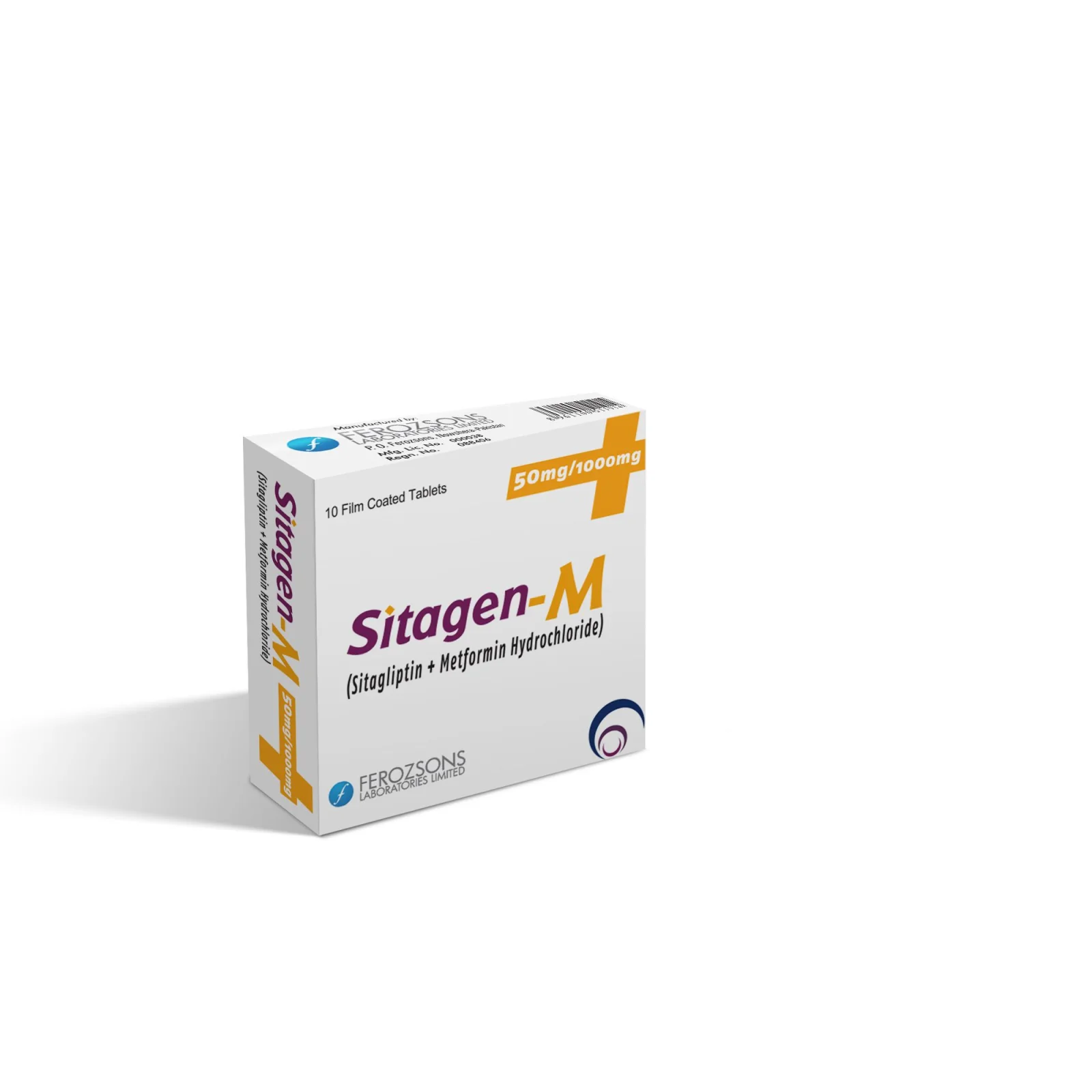 Sitagen-M (50/1000Mg) 10 Tablets