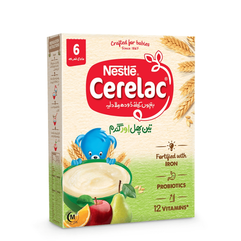 Nestle Cerelac (3 Fruits & Wheat) 350G Baby Cereal