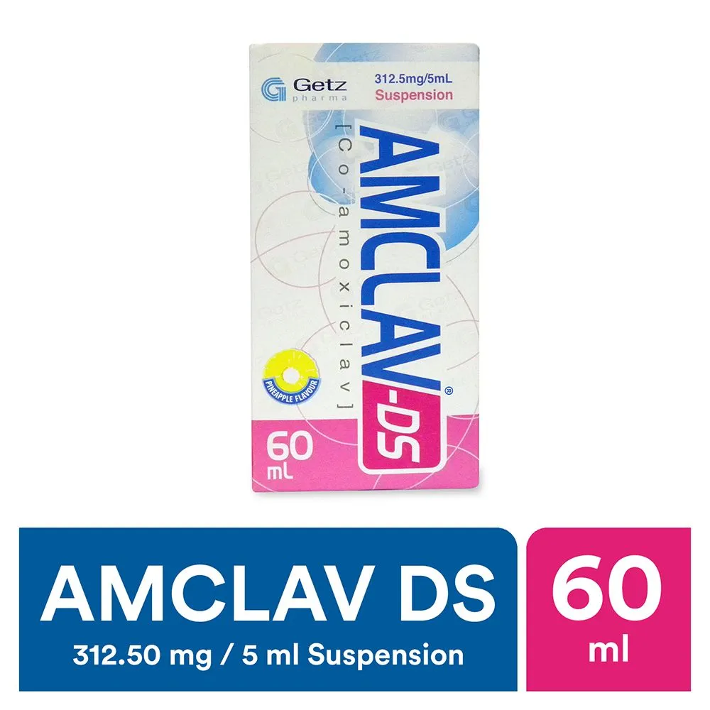 Amclav (156.25Mg/5Ml) 60Ml Suspension