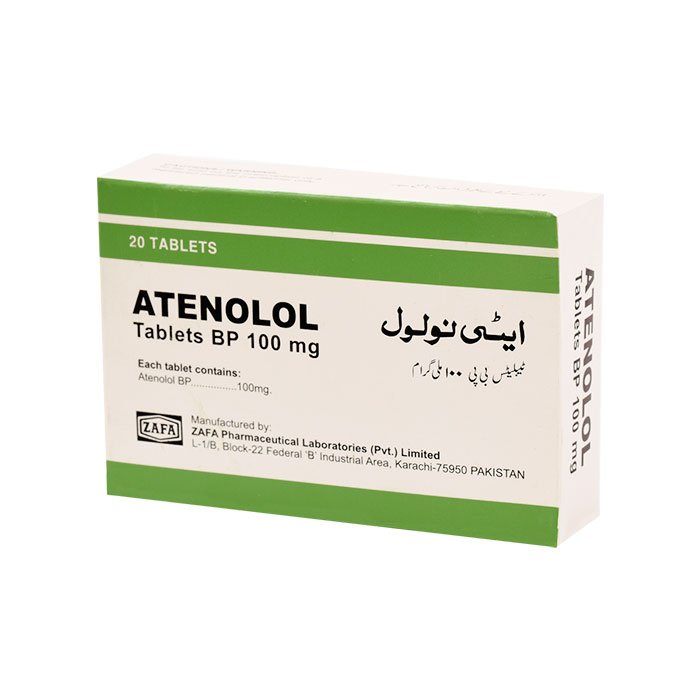 Atenolol (100Mg) 20 Tablets