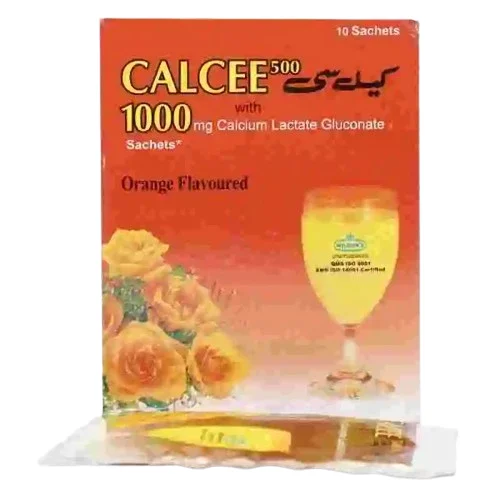 Calcee-500 (Orange) 10 Sachets