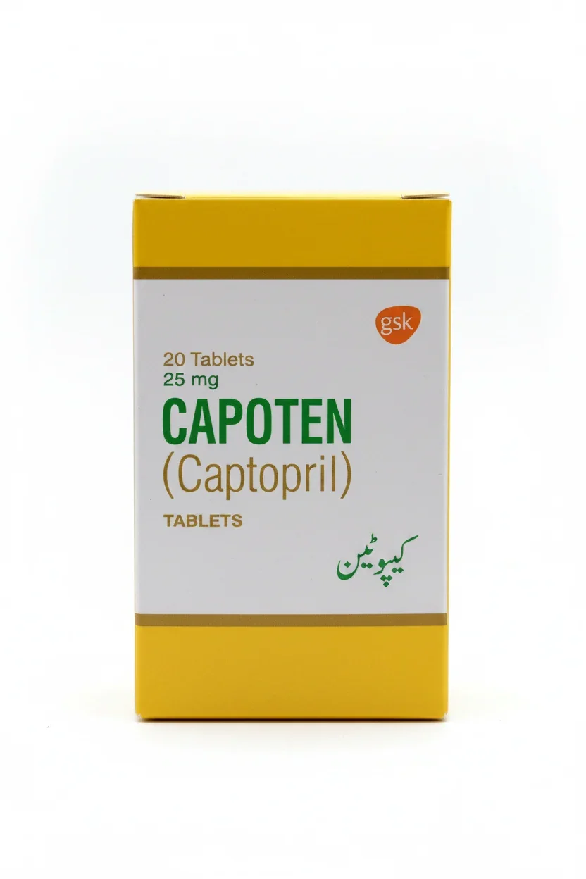 Capoten (25Mg) 20 Tablets