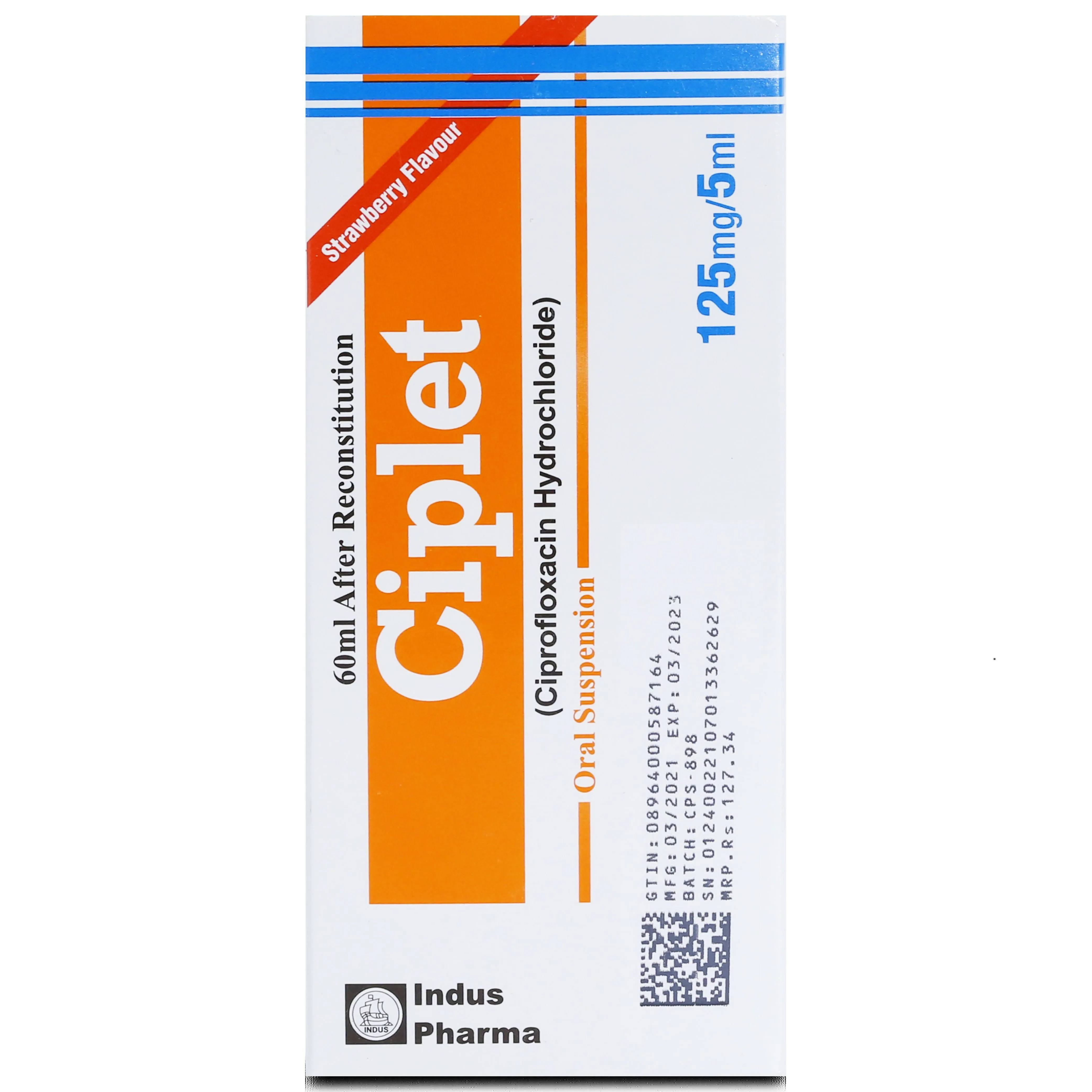 Ciplet (125Mg/5Ml) 60Ml Suspension