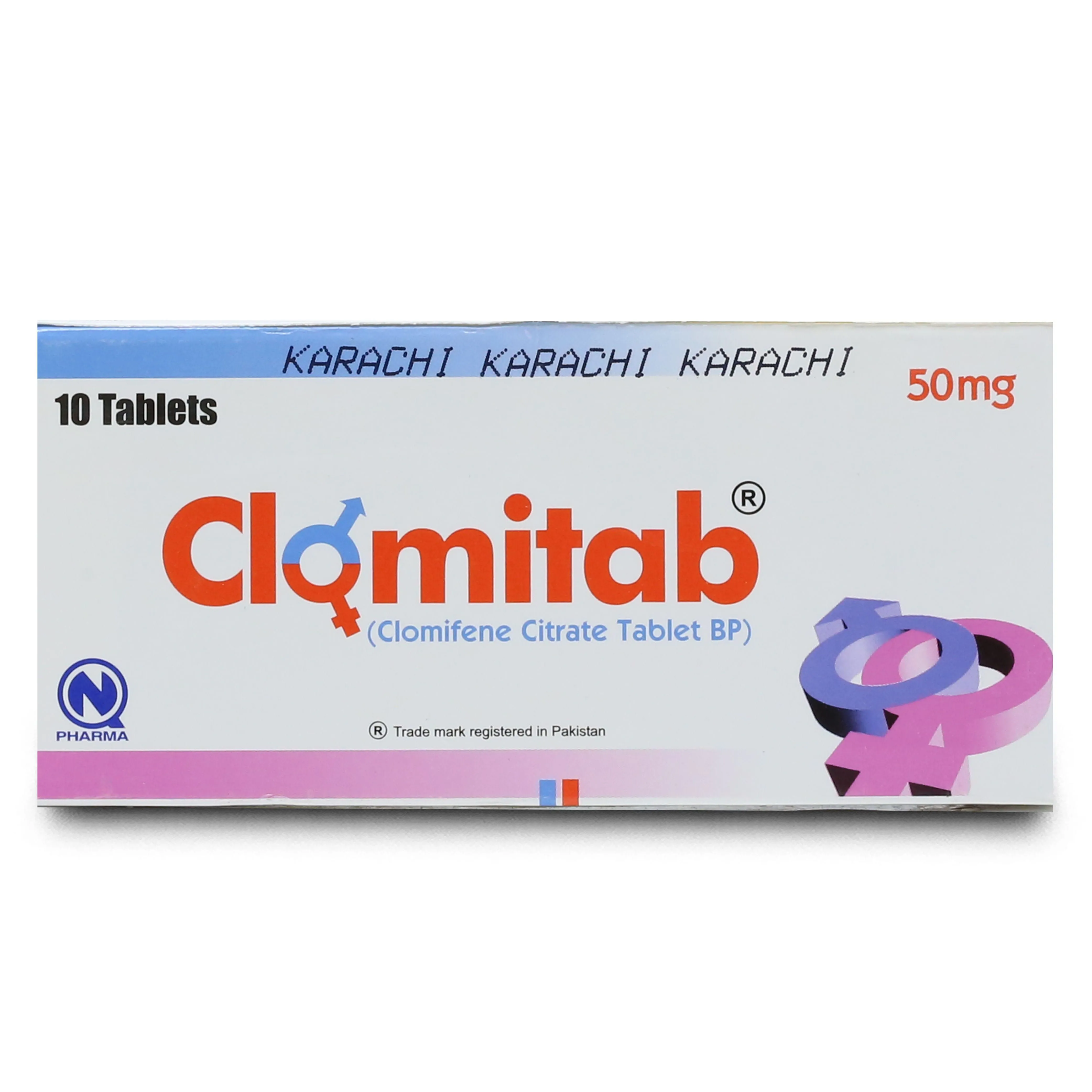 Clomitab (50Mg) 10 Tablets