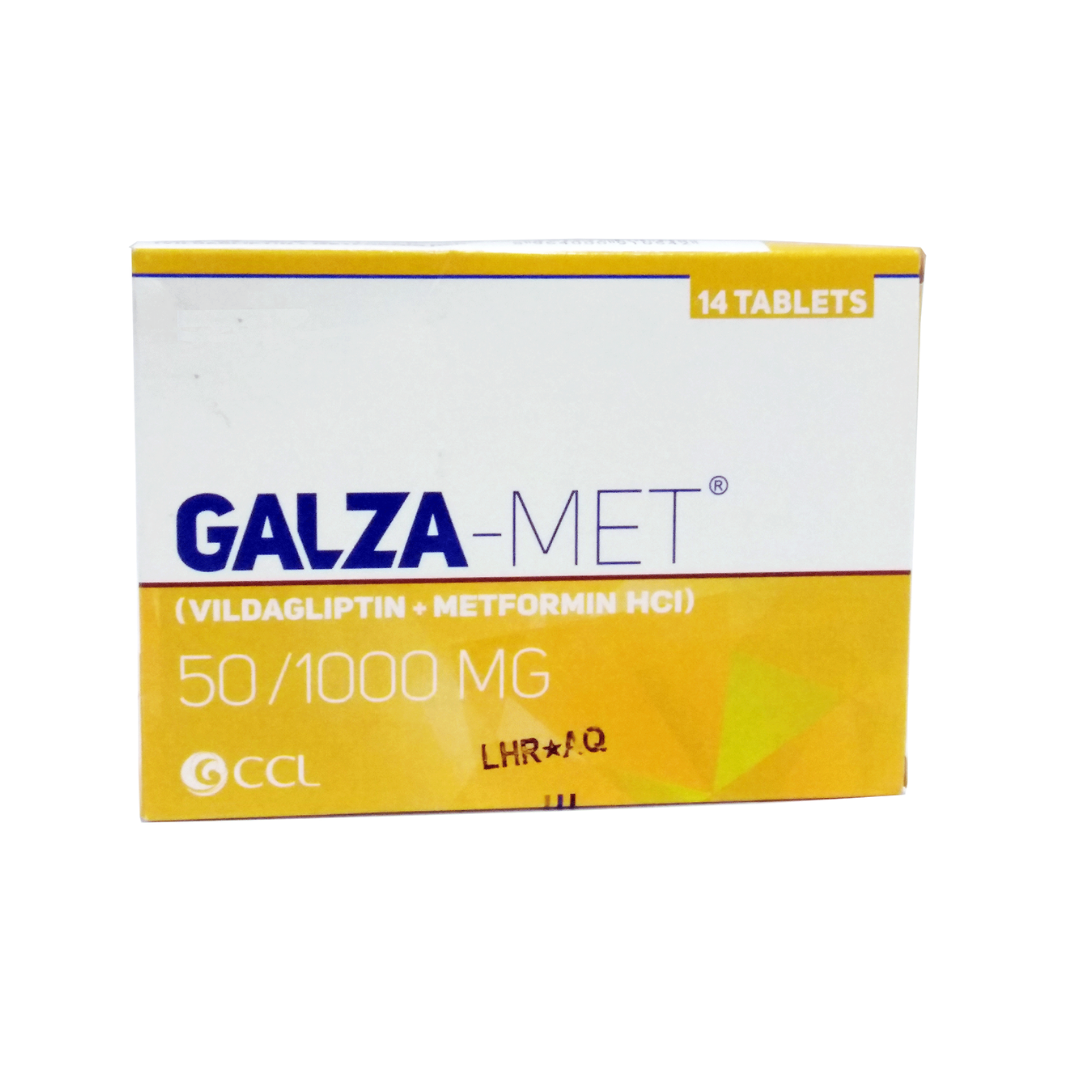 Galza-Met (50/1000Mg) 14 Tablets
