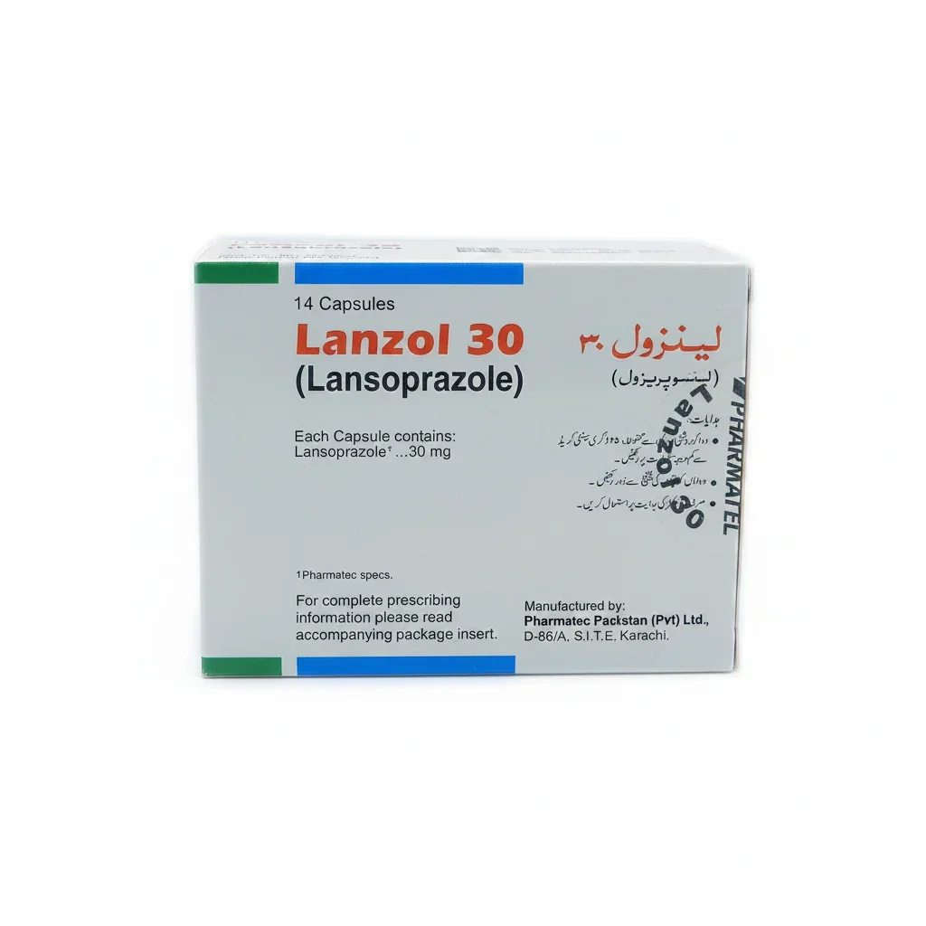 Lanzol (30Mg) 14 Capsules
