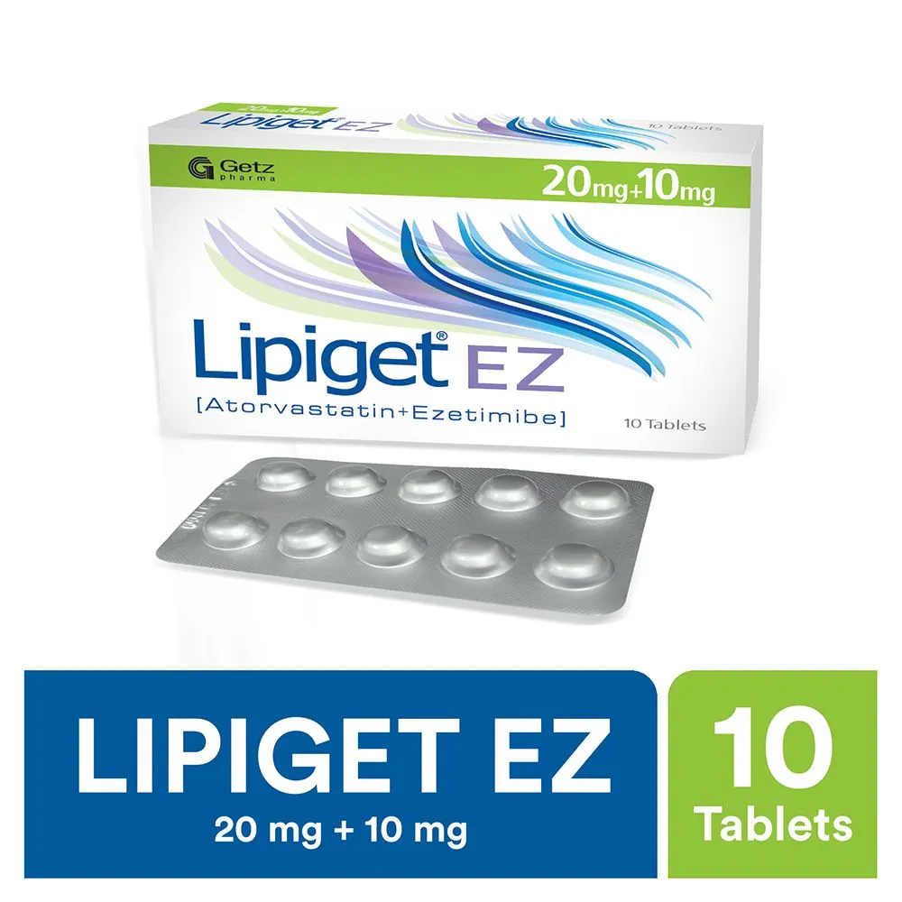 Lipiget-Ez (20/10Mg) 10 Tablets