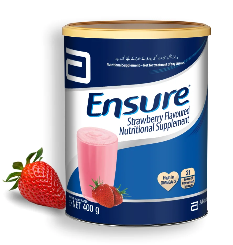Ensure (Stawberry) Nutritional Supplement 400G Powdered Milk